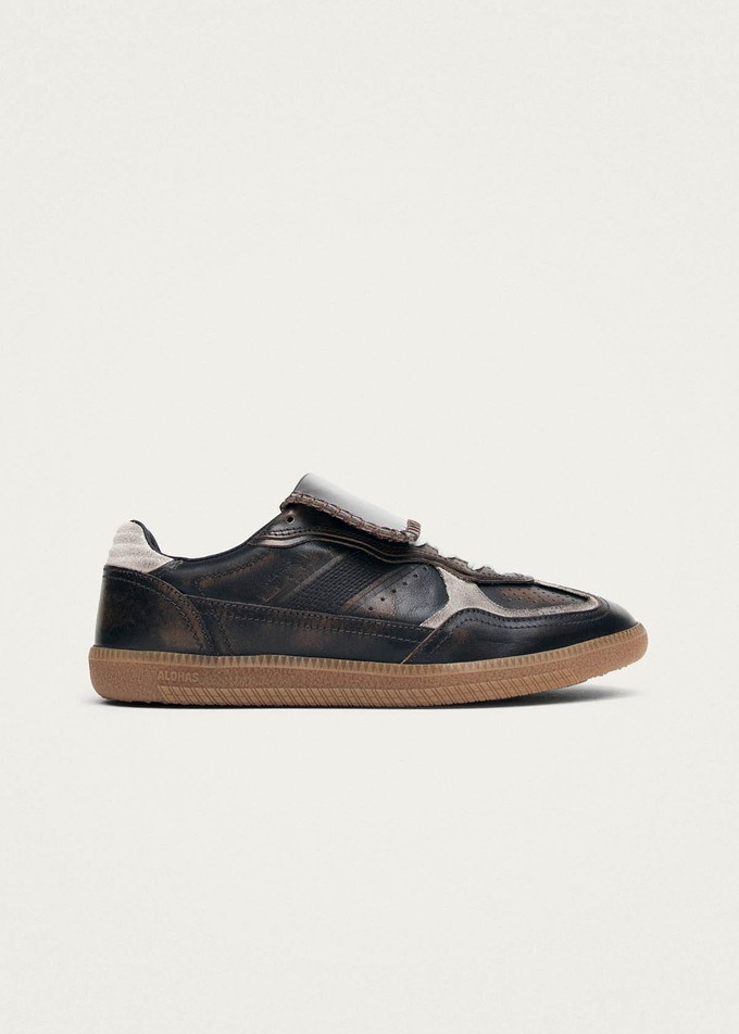 Tb.490 Club Vinyl Vintage Effect Brown Leather Sneakers from Alohas
