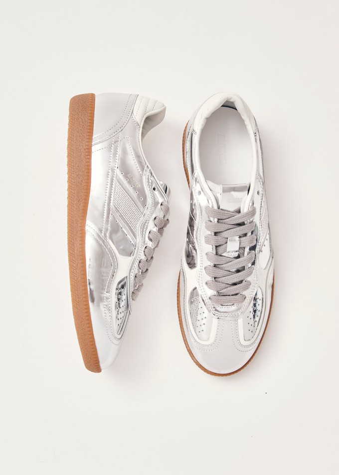 Tb.490 Rife Shimmer Silver Cream Leather Sneakers from Alohas