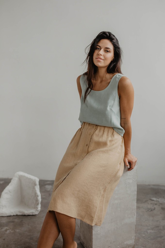 DAISY skirt in Rosy Brown | sale from AmourLinen