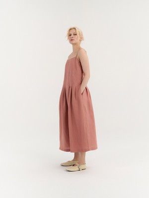 Sarah Pleated Dress from AmourLinen