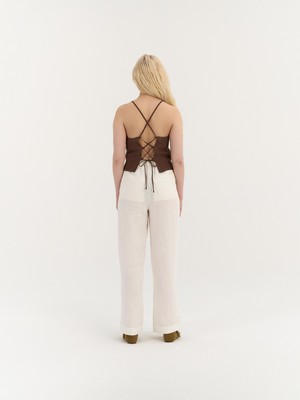 Ava Lace-Back Top from AmourLinen