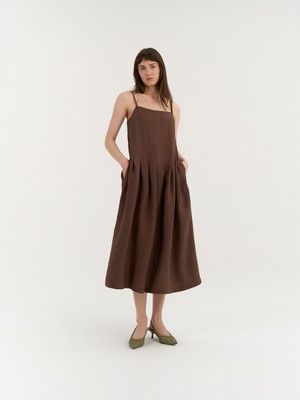 Sarah Pleated Dress from AmourLinen