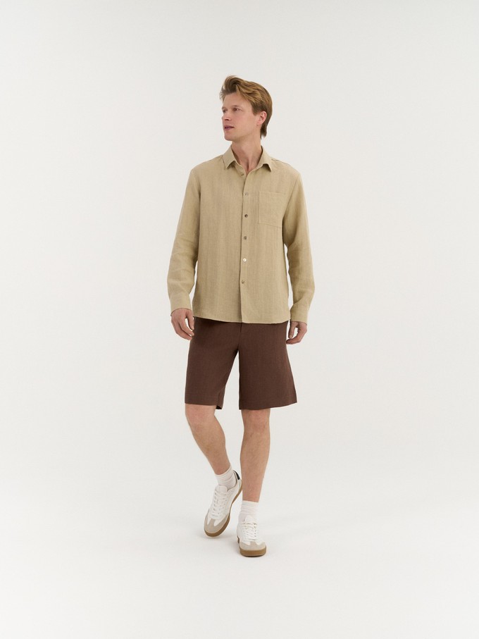 Marco Pleated Shorts from AmourLinen