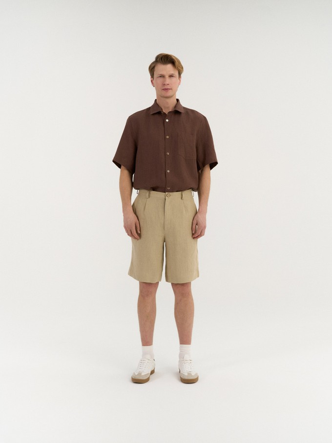 Marco Pleated Shorts from AmourLinen