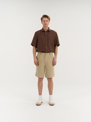 Marco Pleated Shorts from AmourLinen