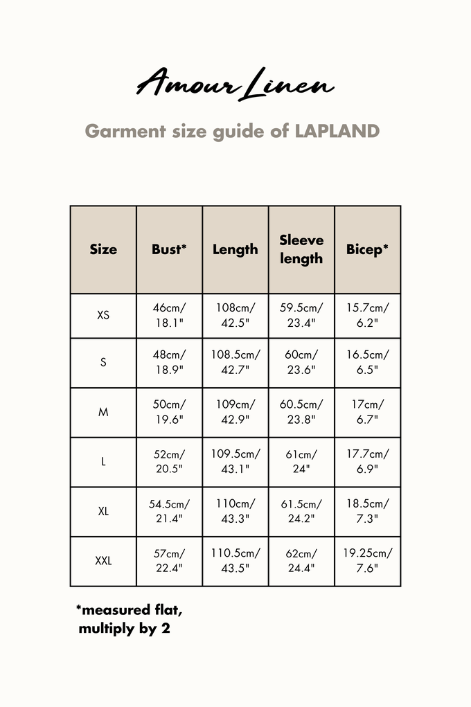 Lapland mid-length linen dress from AmourLinen
