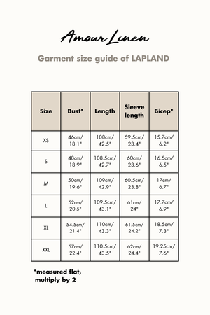 Lapland mid-length linen dress from AmourLinen