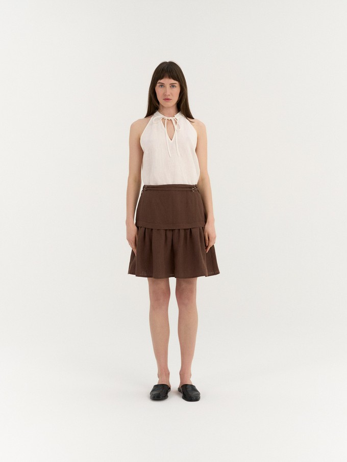 Ravena Gathered Skirt from AmourLinen