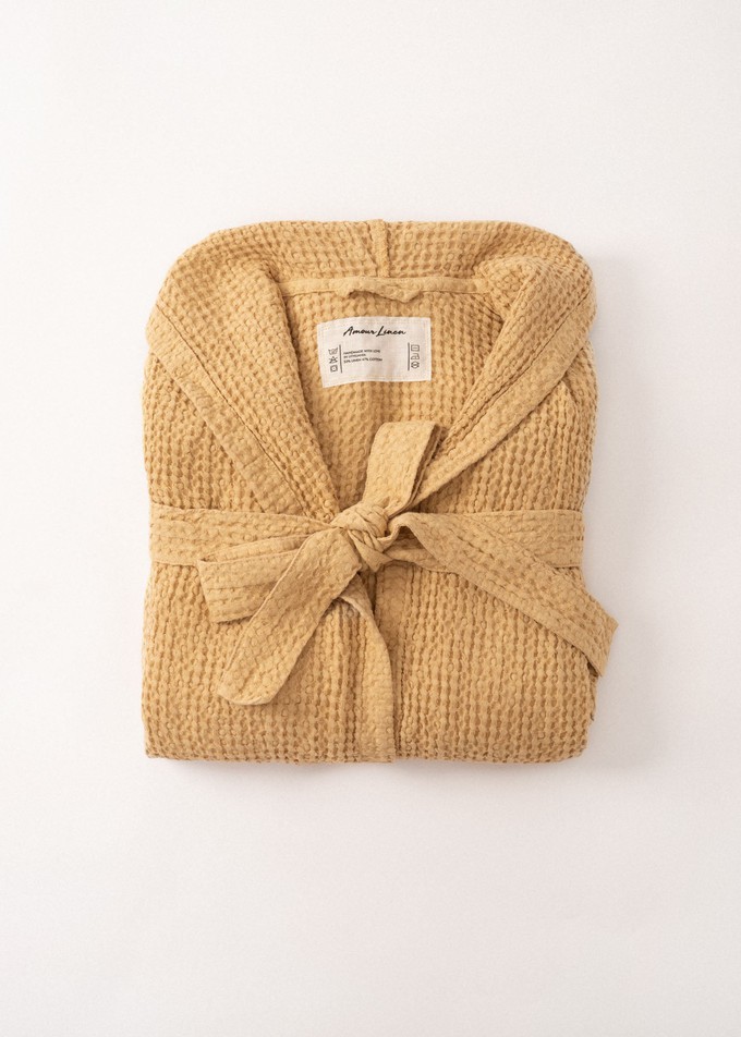 Women’s Waffle Bathrobe from AmourLinen