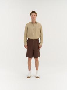 Marco Pleated Shorts via AmourLinen