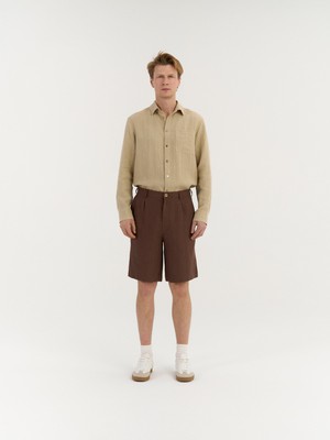 Marco Pleated Shorts from AmourLinen