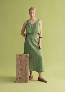 Iris Wrap Skirt via AmourLinen
