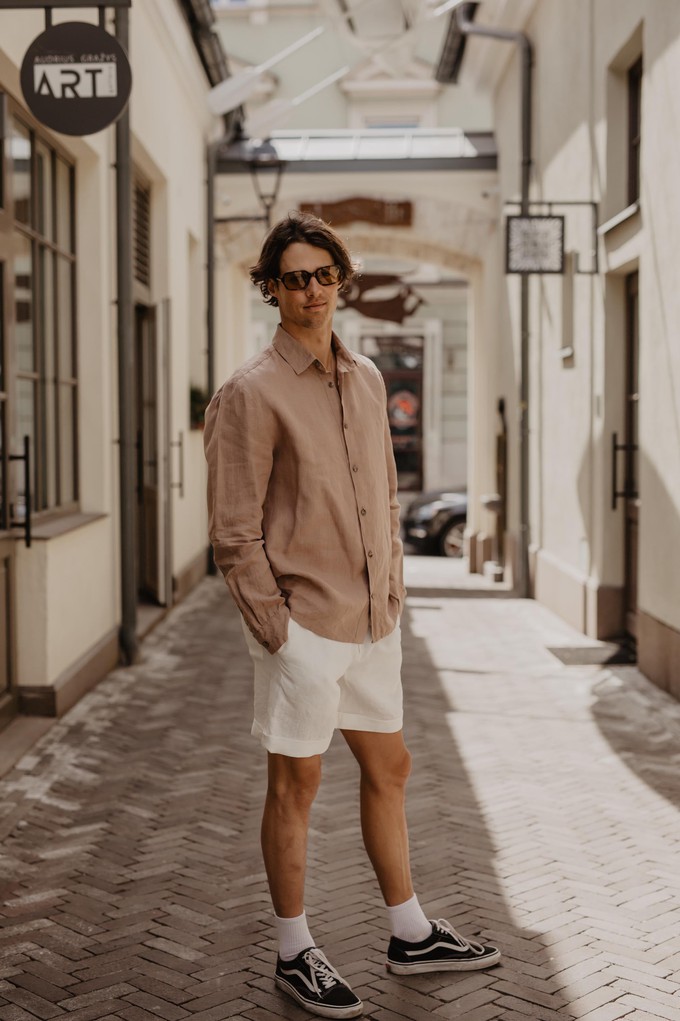HECTOR shirt in Rosy Brown from AmourLinen