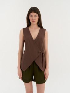 Blanca Wrap Top via AmourLinen