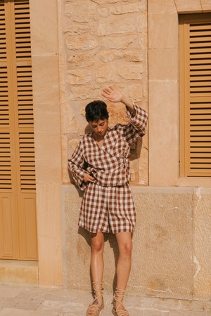 Betty classic linen shorts from AmourLinen