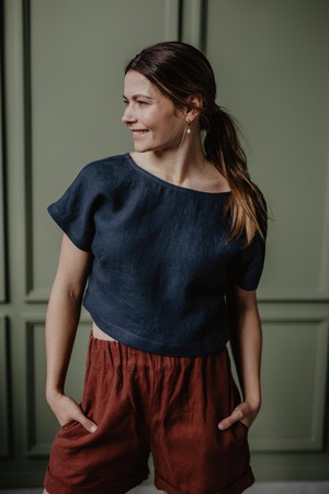 LISA top in Terracotta | sale from AmourLinen