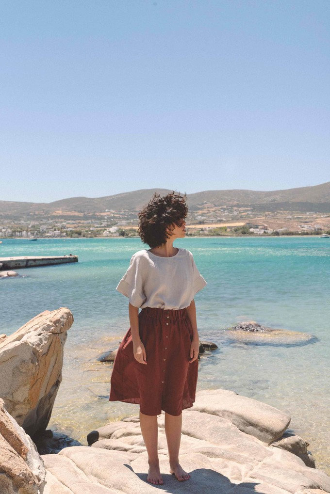 PORTO top in Cream from AmourLinen