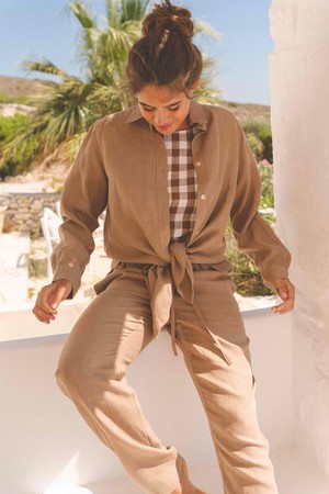 Suit set SAHARA in Rosy Brown from AmourLinen