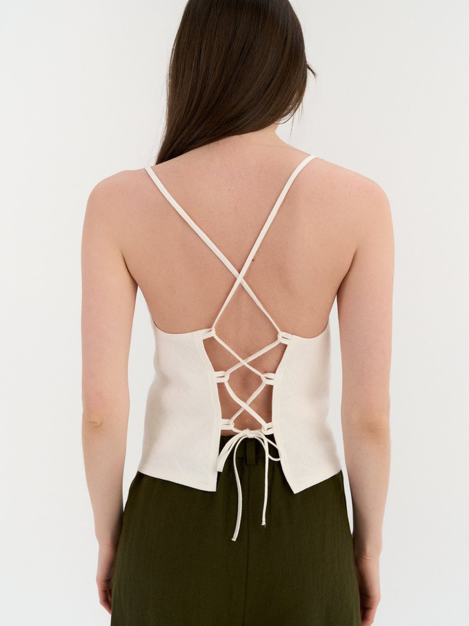 Ava Lace-Back Top from AmourLinen