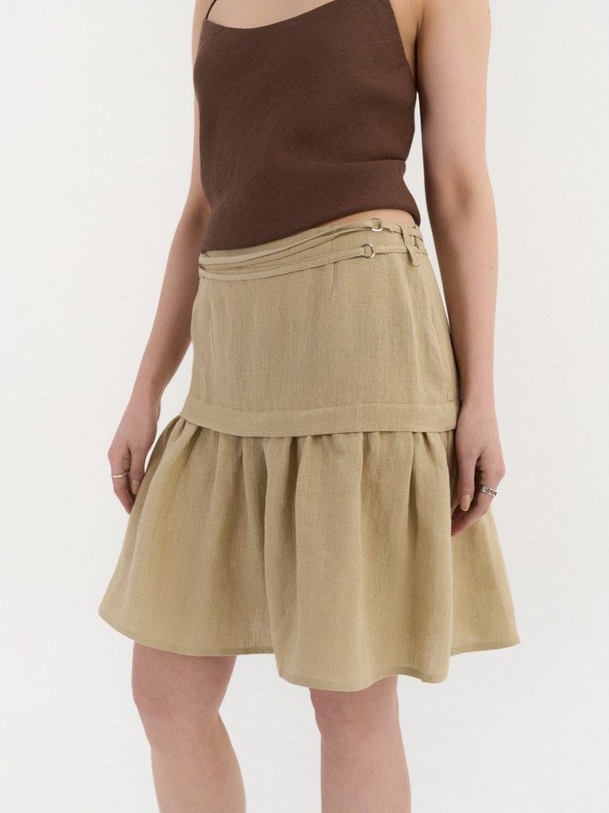 Ravena Gathered Skirt from AmourLinen