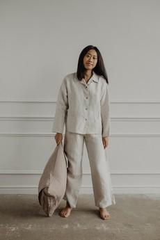 Pajama set SNOOZE in Cream via AmourLinen
