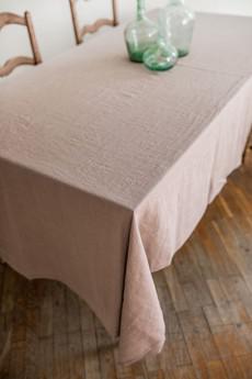 Linen tablecloth in Rosy Brown via AmourLinen