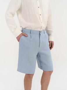 Marco Pleated Shorts via AmourLinen