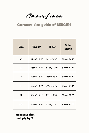 BERGEN skirt in Charcoal from AmourLinen