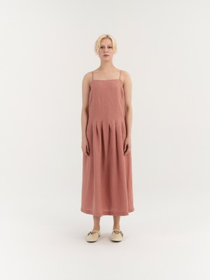 Sarah Pleated Dress from AmourLinen
