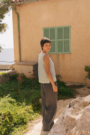 ROSIE top in Sage Green from AmourLinen