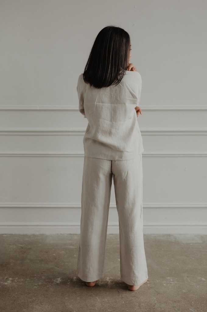 Pajama set SNOOZE in Cream from AmourLinen