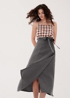 Iris Wrap Skirt via AmourLinen