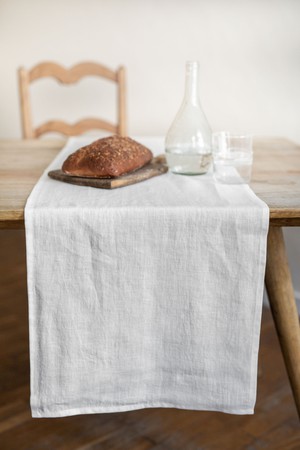 Linen table runner in Cream from AmourLinen