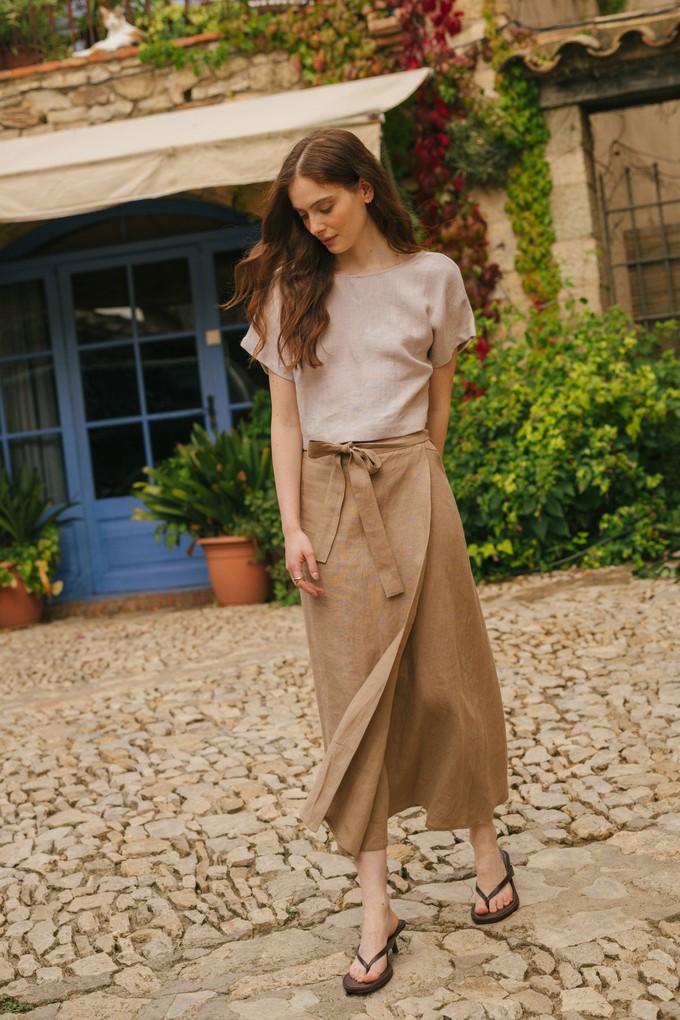 Iris Wrap Skirt from AmourLinen