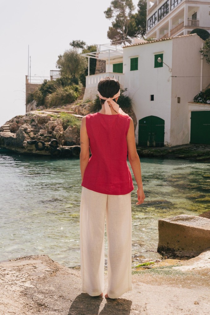 LYDIA pants in White from AmourLinen