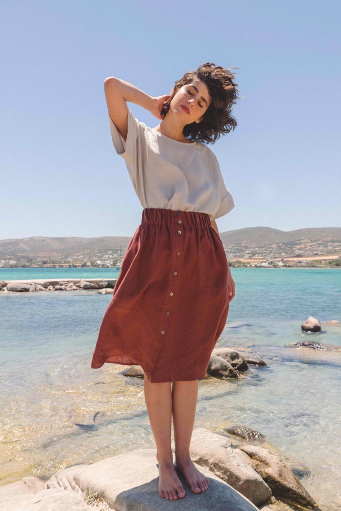 PORTO top in Cream from AmourLinen