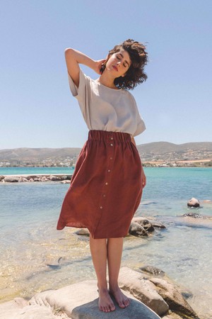 PORTO top in Cream from AmourLinen