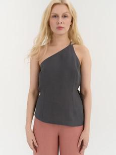 Nina One-Shoulder Top via AmourLinen