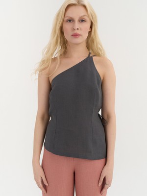 Nina One-Shoulder Top from AmourLinen