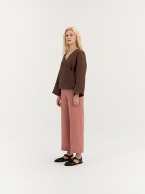 Adele Wrap Top from AmourLinen
