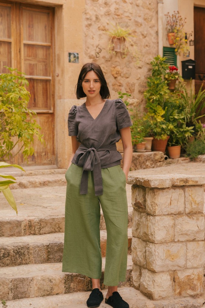 Elisa Wrap Top from AmourLinen