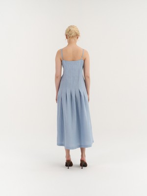 Sarah Pleated Dress from AmourLinen