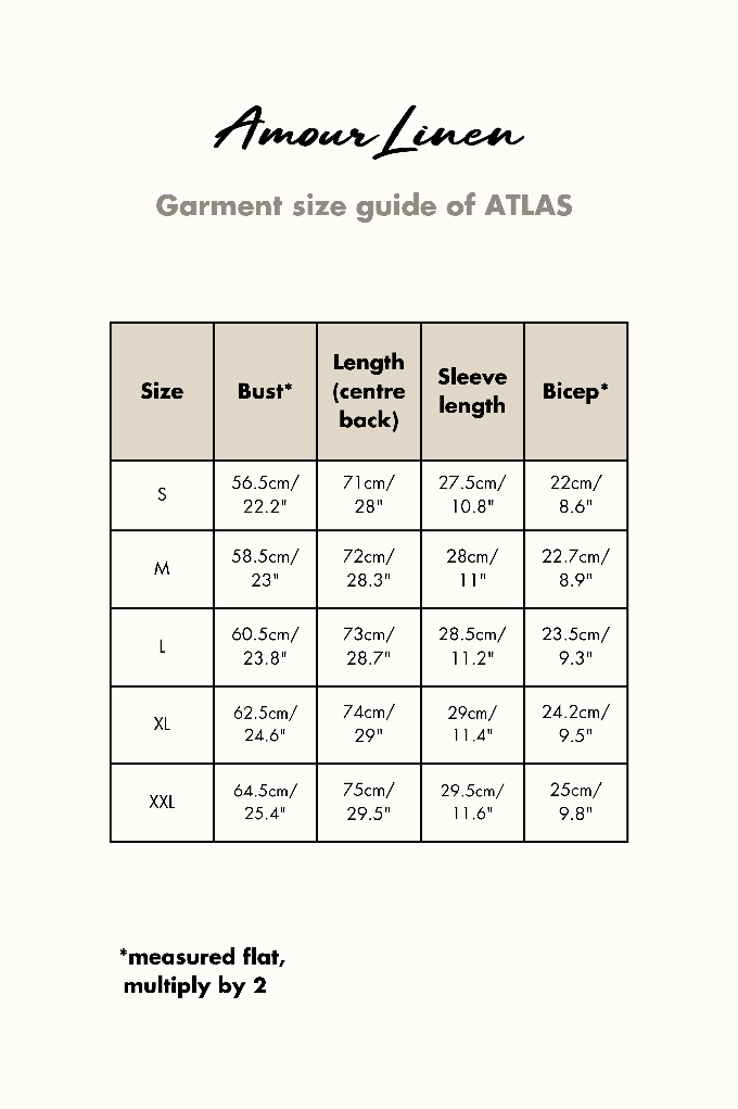 ATLAS top in Cream from AmourLinen
