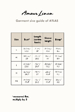 ATLAS top in Cream from AmourLinen