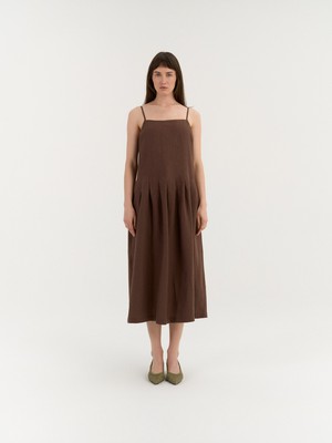 Sarah Pleated Dress from AmourLinen