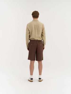 Marco Pleated Shorts from AmourLinen