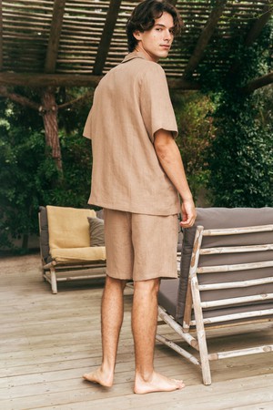 Loungewear set ASPEN in Rosy Brown from AmourLinen