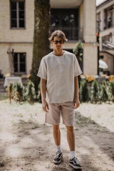 HERMES shorts in Dusty Rose via AmourLinen