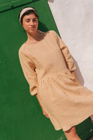 SOFIA dress in Mustard from AmourLinen