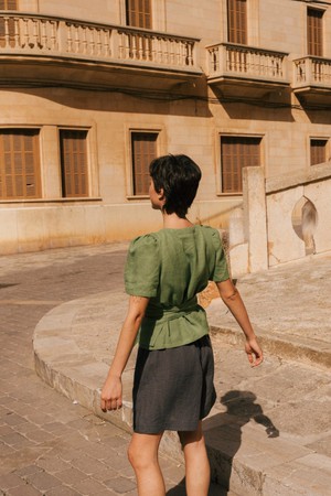 Elisa Wrap Top from AmourLinen